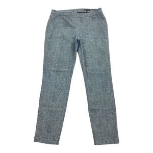 Didi Pretty Different Polka Dot Skinny Leg Back Zipper Pants Large 42 Blue